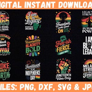 Juneteenth Svg designs, Juneteenth Celebrate, Black king nutrition svg, Juneteenth 1865 Svg, Black History Png, black history month 1865