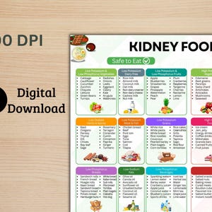 Renal Diet PDF, Kidney Disease Food List, Low Potassium Meal Planner ...