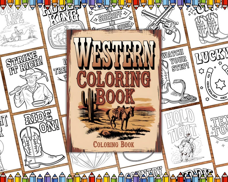 Western Coloring Book
Western Art Coloring Pages
Cowboy Coloring Book
Western Theme Coloring Book
Western Wild West Coloring Book
Western Cowboy Clipart
Western Horse Coloring Book
Western Illustrations for Coloring
Western Cowboy and Horses Coloring Book
Wild West Coloring Pages