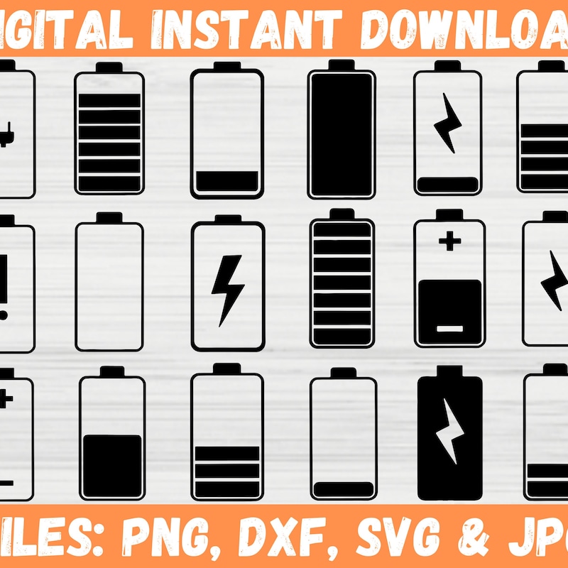 Sticker Graph Battery Battery Levels Stickers - Etsy