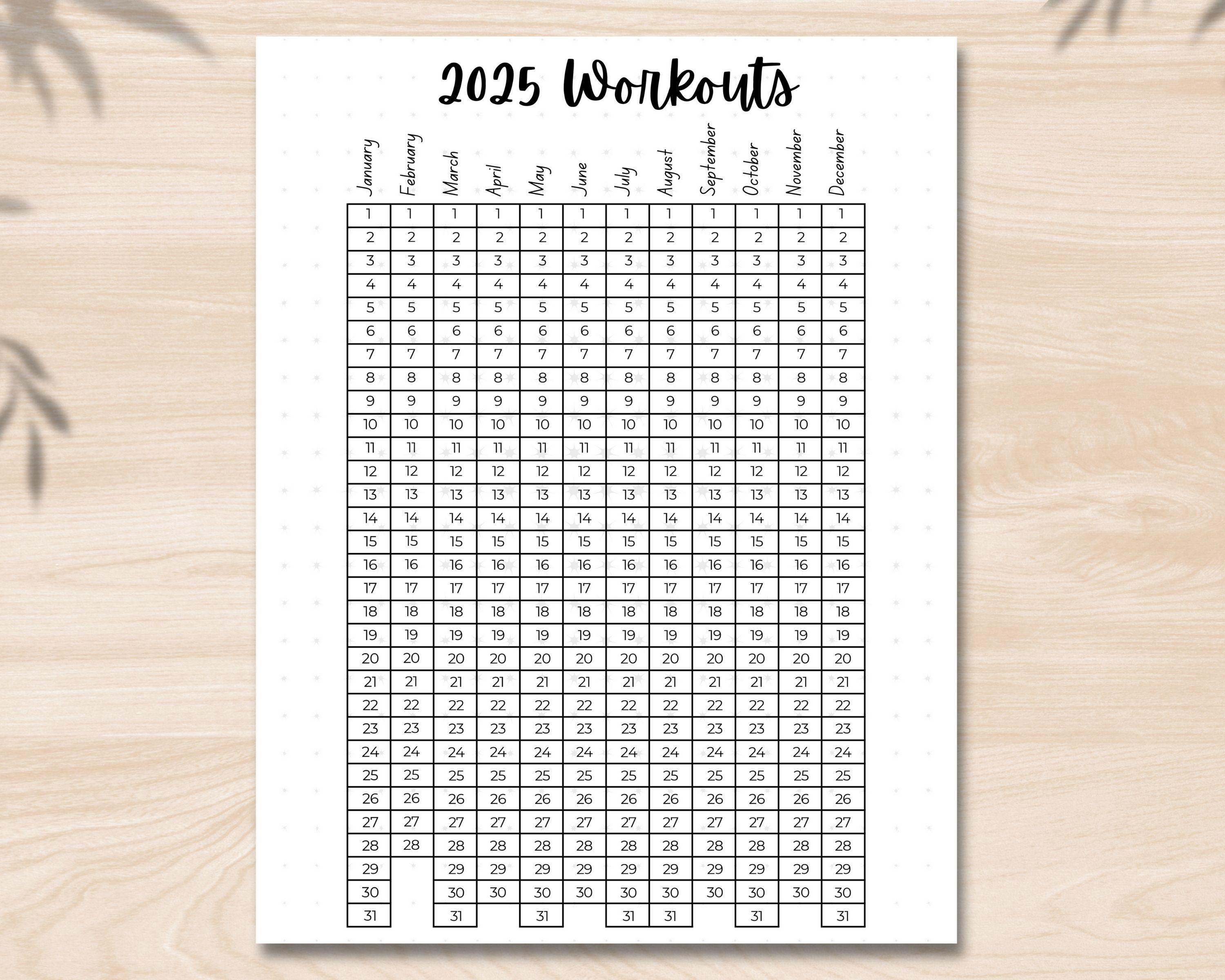 Fitness Monthly Workout Tracker, Workout Fitness Planner, Weight Loss Tracker, Workout Calendar, Meal Planner, Water Intake, Goals Journal
