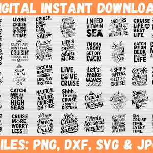 Cruise SVG Bundle, Family Vacation svg, Cruising shirt design bundle, Cruisin with family svg, Cruise squad Svg, Cruise ship Svg, Boat Svg