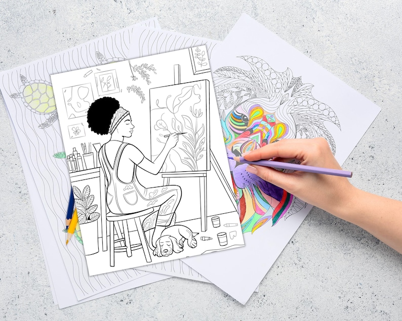 Black Women and Wellness Coloring Pages
Black Woman Tranquil Coloring Pages
Black Woman Peacefully Resting Coloring Pages
Black Woman in Zen Mode Coloring Pages
Black Women Day Off Coloring Pages
Black Women with Nature Elements Coloring Pages
Black Woman on Couch Coloring Pages
Black Woman with Pillow Coloring Pages