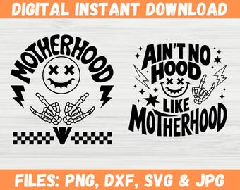 Good Moms Say Bad Words SVG, Funny Mom Life PNG, Sarcastic Retro Skeleton Mama, Motherhood Gift, Bad Mom Club, Mother's Day Shirt Design