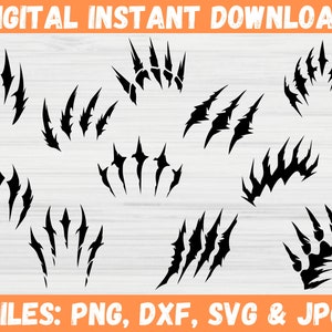 Animal Scratch SVG & Claw Marks Clipart | Animal Scratch svg, Lion, Bear Scratch Design, Claws vector, beast Svg, wild animal scratches svg