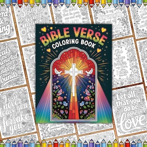 Bible Verse Coloring Pages, Religious Coloring Books, Inspiration, Relaxation, Christmas, Adult Coloring Pages, Christian coloring sheets