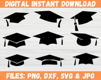 Class of 2026 Graduation Cap SVG, Grad Hat Cut File for Senior Shirt Cricut Silhouette