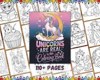 Unicorn Coloring Pages, Kids Coloring Pages, Rainbow Unicorn Sheets, Cute Kawaii Unicorn Coloring Pages, Unicorn Coloring Pages For Girls