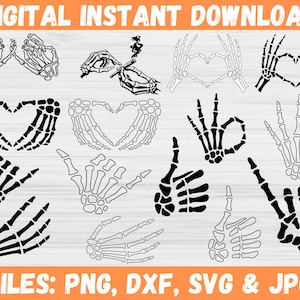 Skeleton Hand SVG, Middle Finger Svg, Skeleton Hands Bundle, Rack Hand Svg, Skull Skeleton Hand, Skull Skeleton Hand SVG,  Halloween svg