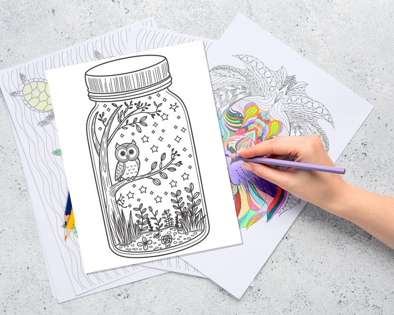 Nature-themed jar coloring pages
Wildlife in a jar coloring pages
Bug jar coloring sheets
Jar with lights coloring pages
Glitter forest jar coloring sheets
Patterned jar coloring pages
Sticker-covered jar designs
Lace-decorated forest jar coloring