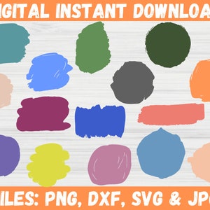 Paint Brush Stroke SVG Bundle - Paint Splatter and Brush Stroke Clipart | brush stroke Svg, Splatter Svg, keychain Svg, background svg