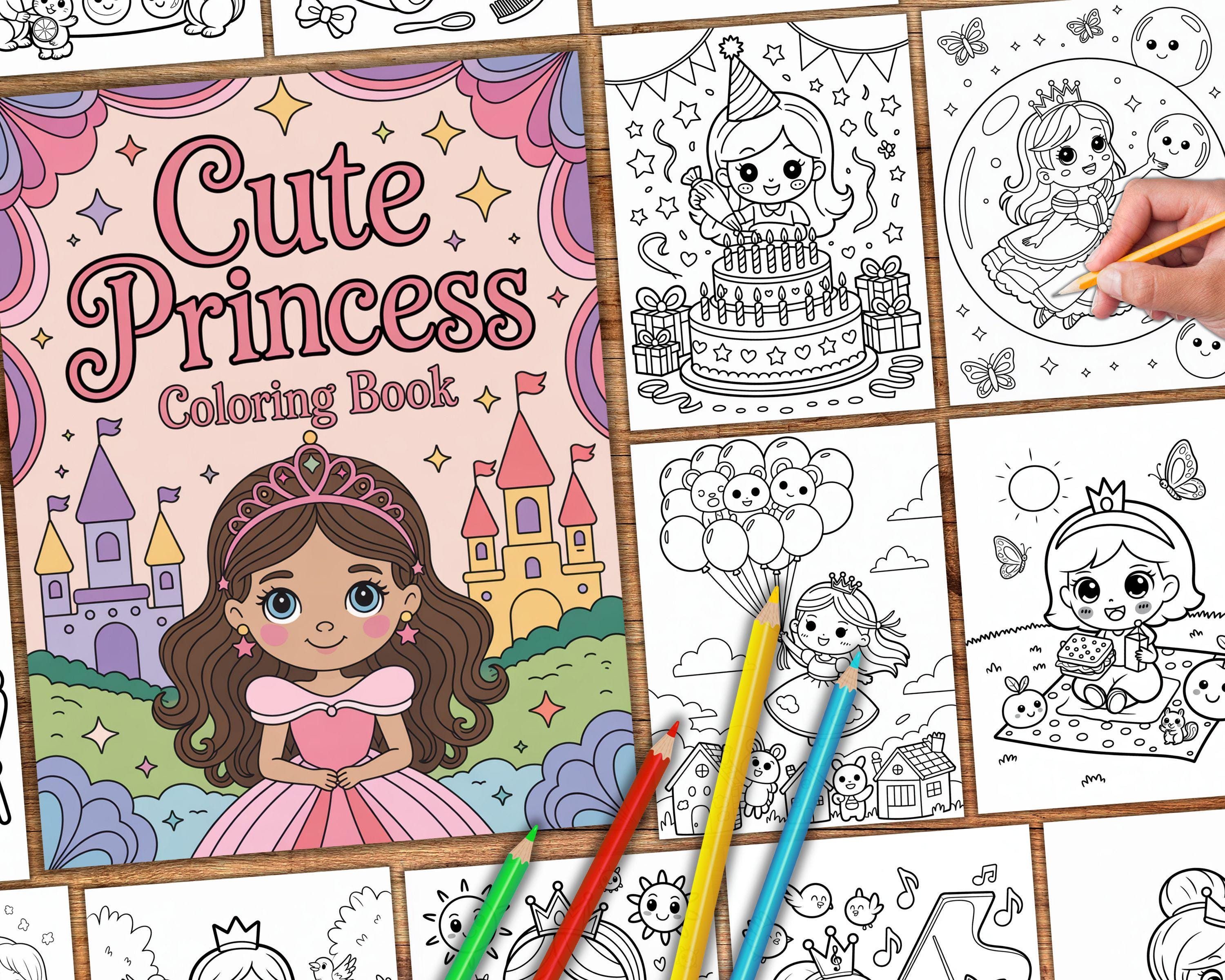 51 Cute Princess Coloring Pages for Kids | Printable Coloring Book With ...