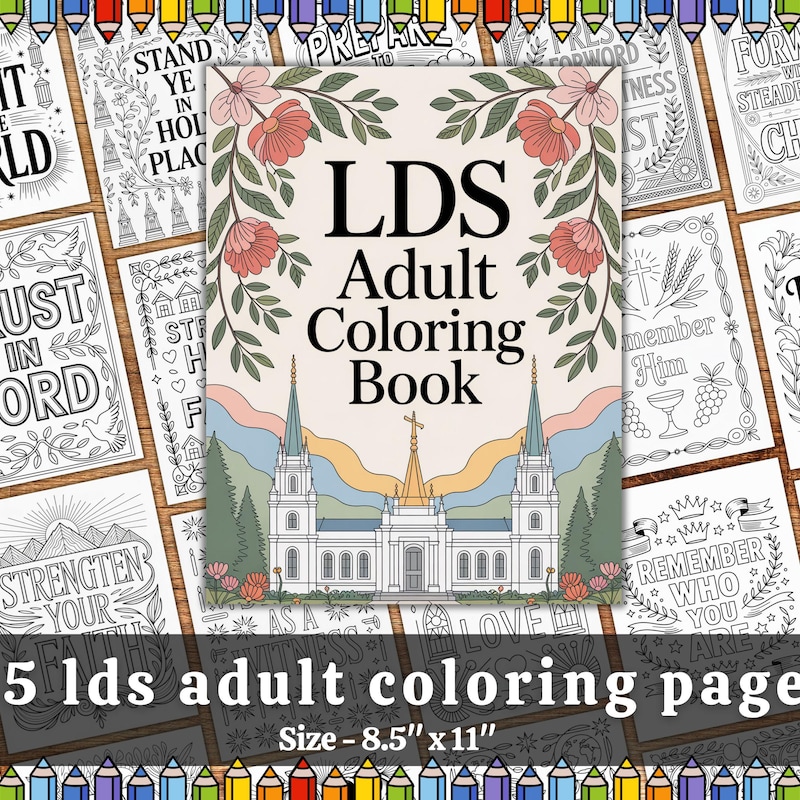 Temples Coloring Books - Etsy