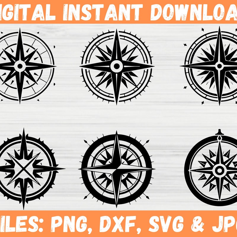 Compass Rv Decal Svg Compass Svg - Etsy