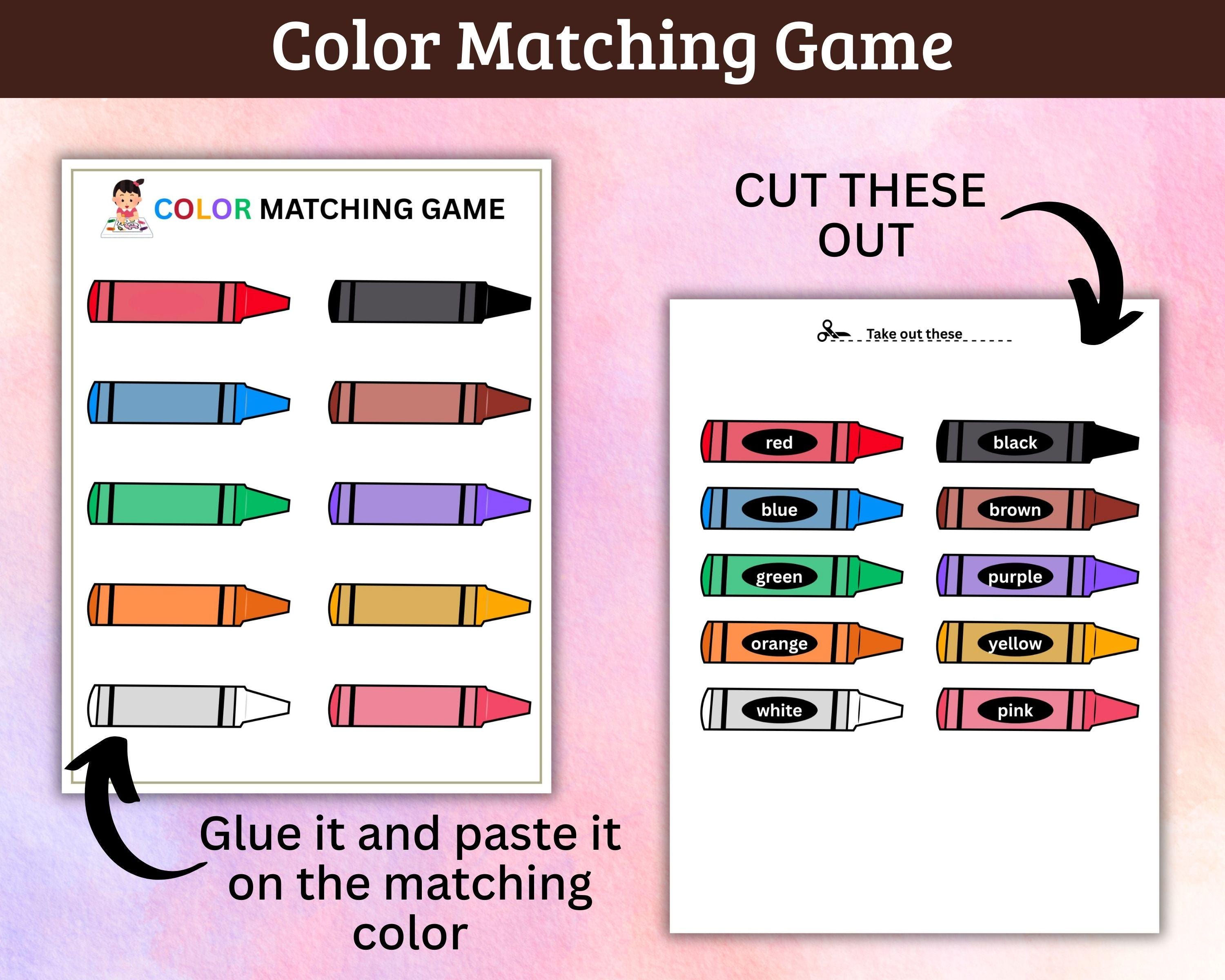 Color Matching Game for Kids | Montessori Sorting Activity | Fun Color ...