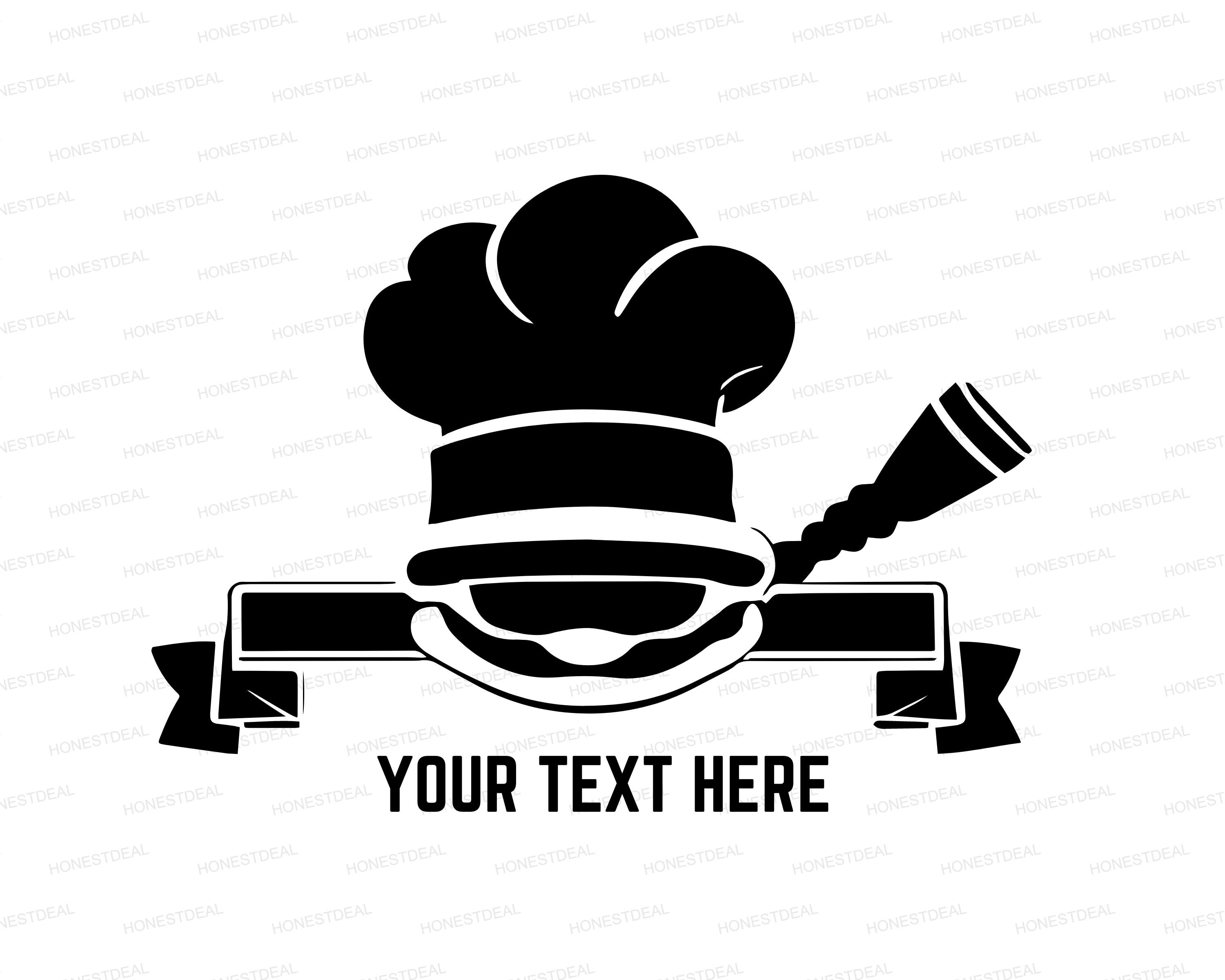 Chef Logo SVG Bundle | Cooking Clipart for Restaurant, Bakery, Private ...