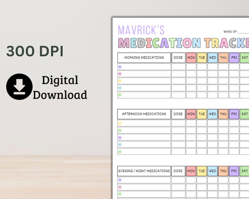Pill Chart for Seniors
Pain Management Log
Prescription Planner
Medication Reminder Sheet
Medical Organizer Printable
Emergency Medication List
Weekly Health Tracker
Simple Medication Log
Medicine Tracking Journal
Medication Record Printable