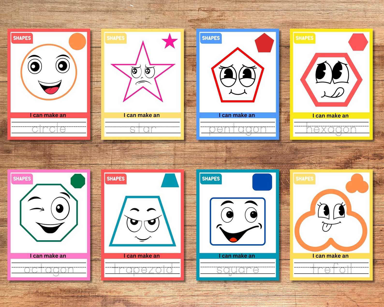 Shapes Play Dough Mats, Printable Toddler Learning Activity, Preschool ...