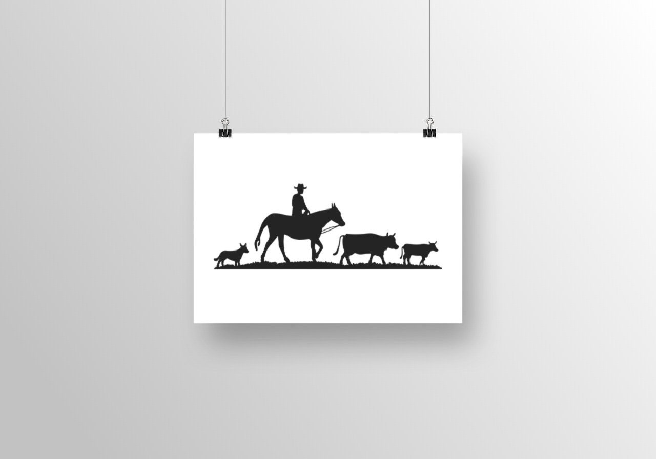 Cattle Drive SVG, Cowboy SVG, Cricut Cut File, Commercial Use, Texas  Longhorn Cow Farm Animal Silhouette, Cowboy Western Country Farm Ranch -  Etsy, image size:1280x896
