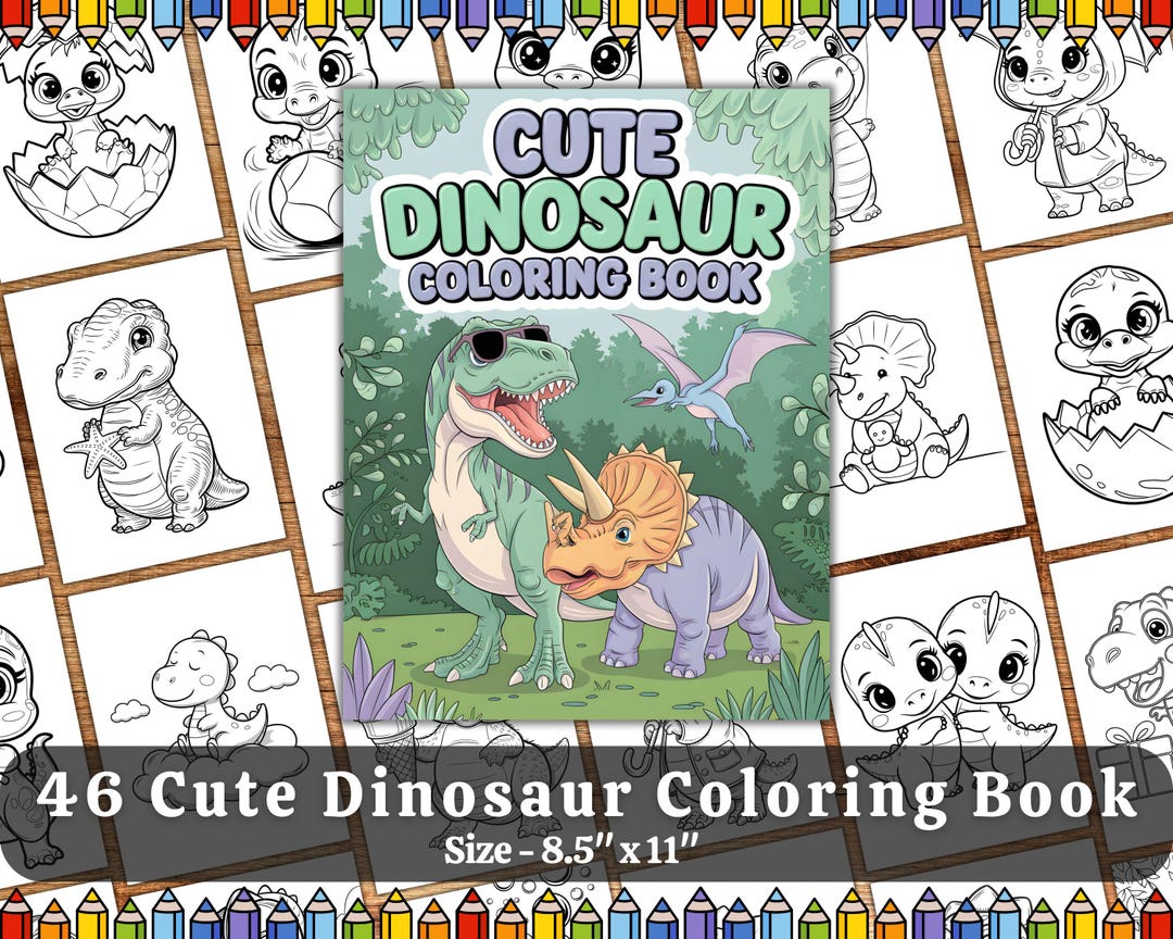 Printable Dinosaur Coloring Pages for Kids – 45 Fun Activity Sheets for ...