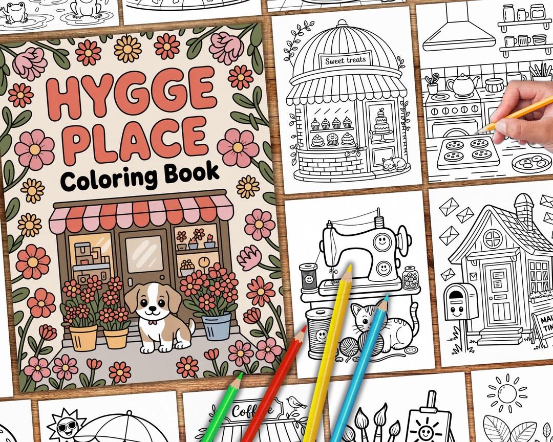 Cozy Coloring Book PDF | 49 Printable Hygge Coloring Pages for Adults ...