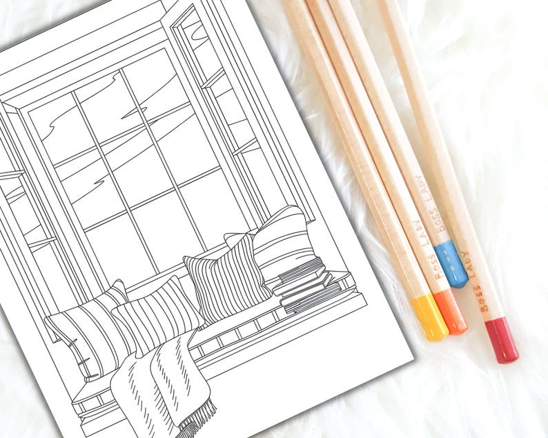 Curated visual reference: Peaceful Spaces Coloring Pages Relaxing Corner Simple Relaxing Photo Inspiration