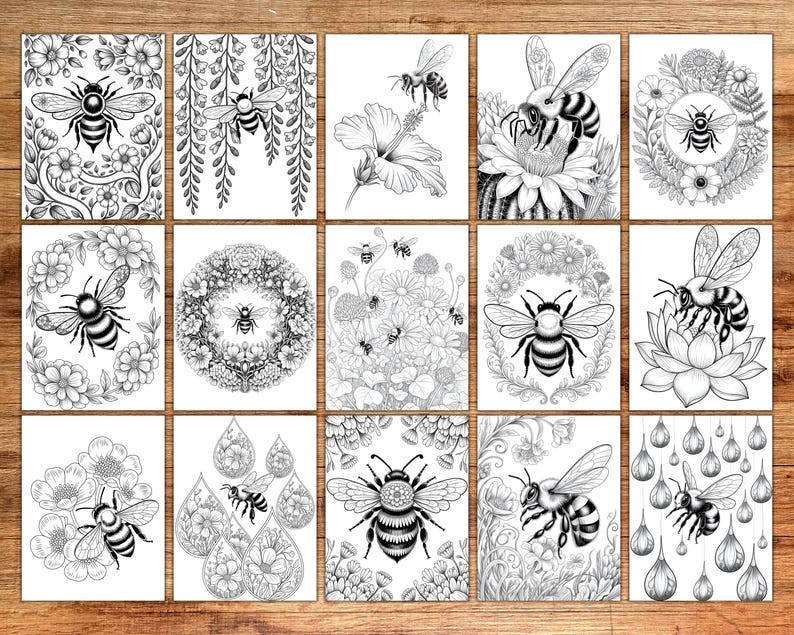 Bee sitting on flowers coloring pages
Bee and blooming flowers coloring
Floral bee illustration coloring pages
Bee and daisy coloring pages
Bee and sunflower coloring pages
Bee in the garden with flowers coloring
Bee with spring flowers coloring
Bee and rose coloring pages
