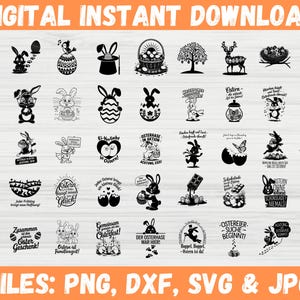 Tysk påskplotter Svg, Tysk påsk SVG-paket, Ostern-plotter, Roligt tyskt talesätt, Glad påsk-design, Tysk vårsvg, Påsksvg
