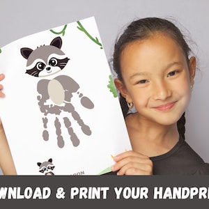 Koala handprint craft
Kangaroo handprint craft
Panda handprint craft
Raccoon handprint craft
Hedgehog handprint craft
Turtle handprint craft
Butterfly handprint craft
Shark handprint craft