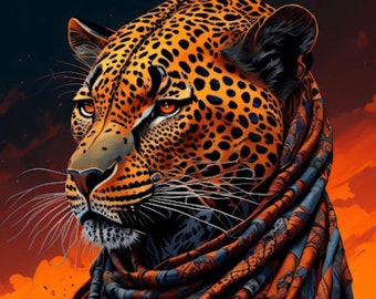 Tiger in orange