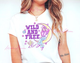 Western PNG Sublimering Space Cowgirl T-shirt Design