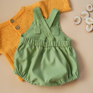 Green bubble baby girl romper, Baby boy romper, Baby girl outfit, Baby bodysuit, Boys bubble outfit, Newborn  outfit, Bubble romper