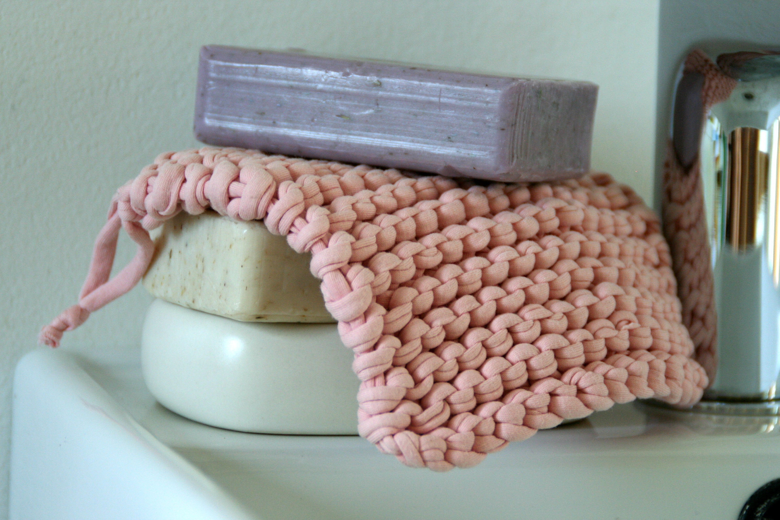 Recycled Cotton Tawashi Terry Zero Waste for Bath and Body Knit Tawashi ...