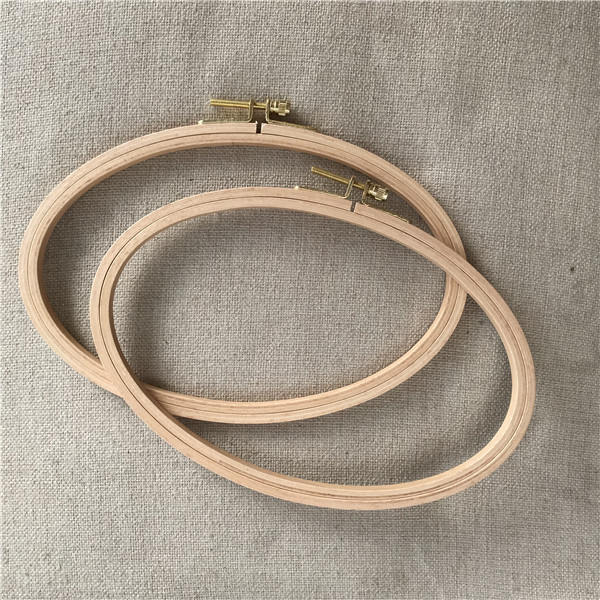 Free Shipping 1pc 2214cm Oval Embroidery Hoop Wooden Frame Etsy
