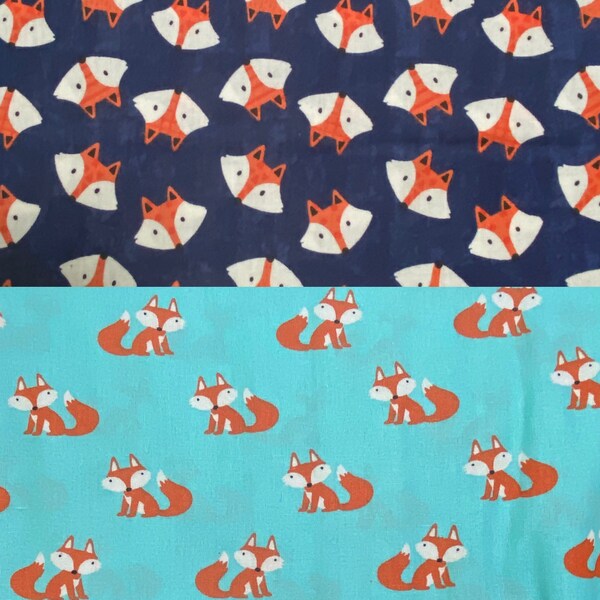 CLEARANCE Fox Snap Style Reversible Bandana, Personalized Dog Bandana, Dog Bandanna, Dog Scarf, Puppy Scarf