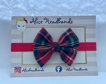 baby tartan headband