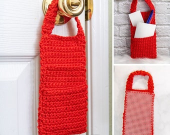 Crochet Door Organizer Pockets Pattern | Crochet Door Knob Organizer Bag | Crochet Door Hanger | Crochet Organizer Pattern | Crochet Storage