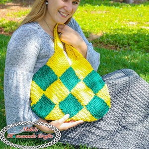 CROCHET BAG PATTERN | Crochet Women&#39;s Handbag | Crochet Purse Pattern | Easy Crochet Bag Pattern | Crochet Tote Bag