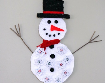 Advent Calendar CROCHET PATTERN | Crochet Christmas Decor | Crochet Snowman | Crochet Calendar