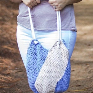 Crochet Pattern: Windmill Bag with Lining and Grommets image 1