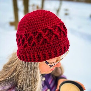 CROCHET BEANIE PATTERN | Hat Pattern For Women | Crochet Winter Hat | Toque Crochet Pattern