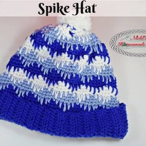 MOTIF DE BONNET AU CROCHET | Bonnet au crochet | Bonnet à rayures en crochet | Modèle de crochet facile | Patron de bonnet à pompons au crochet