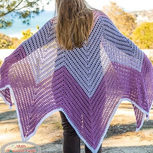 CROCHET SHAWL PATTERN Wrap Pattern Crochet Shawl Wrap Shawl Pattern For Women image 3