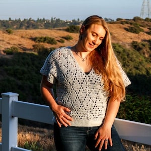 CROCHET TOP PATTERN | Crochet Tops For Women | Crochet Top Pattern Boho | Diamond V Neck Top