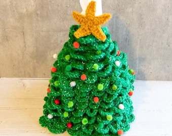 CROCHET Christmas Tree Tissue Box Cover PATTERN for the Holidays, Decor, Gift Gifting Season, Great even for Yarn Storage