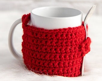 Crochet Mug Cozy Pattern | Crochet Mug Sleeve | Crochet Mug Warmer | Crochet Coffee Cozy | Crochet Coffee Sleeve | Easy Crochet Pattern