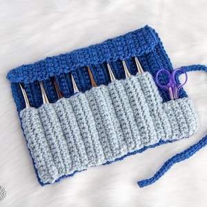 Crochet Hook Holder Roll Pattern | Crochet Hook Case Pattern | Crochet Organizer | Crochet Organizer Bag | Hook Holder Crochet Pattern