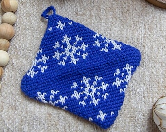 CROCHET SNOWFLAKE POTHOLDER Pattern | Crochet Hot Pads | Crochet Trivet | Kitchen Gifts Ideas | Crochet Christmas Gifts