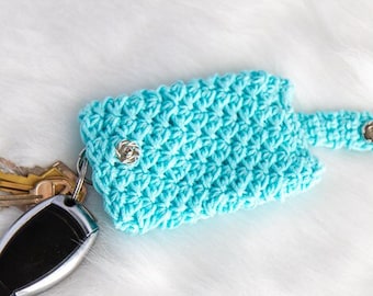 Gehäkelter Schlüsselanhänger Cozy Holder Muster | Gehäkelter Schlüsselanhänger | Gehäkelte Schlüsselhülle | Gehäkelter Schlüsselanhänger | Gehäkelter Schlüsselanhänger