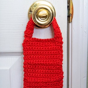 Crochet Door Organizer Pockets Pattern Crochet Door Knob Organizer Bag Crochet Door Hanger Crochet Organizer Pattern Crochet Storage image 2